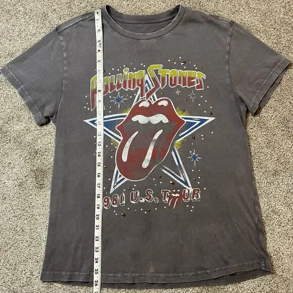 NWOT AEROPOSTALE Rolling Stones embellished graphic tshirt - Picture 3 of 6